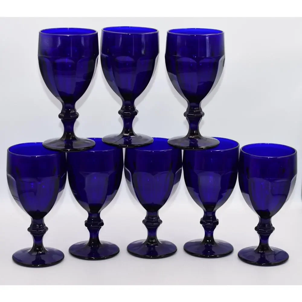 Libbey Cobalt Blue Duratuff Gibraltar 6.75